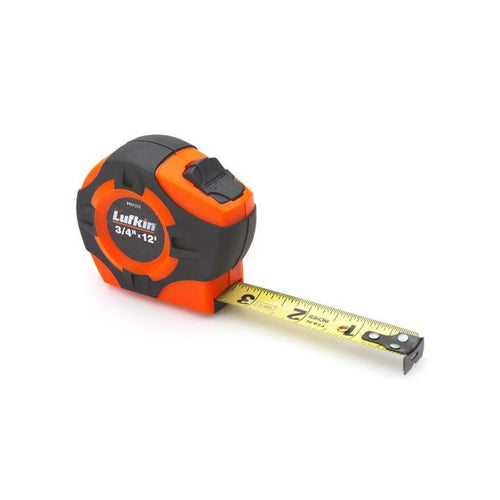 Lufkin 3/4 x 12' P1000 Series Yellow Clad A2 Blade Power Return Tape Measure