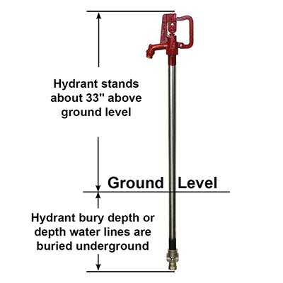 Merrill Mfg CNL7504 No Lead Frost Proof C-1000 Series Yard Hydrant, 3/4' Pipe Connection, 4 ft. Bury, with Galvanized Steel Stand Pipe