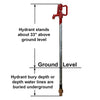 Merrill Mfg CNL7504 No Lead Frost Proof C-1000 Series Yard Hydrant, 3/4' Pipe Connection, 4 ft. Bury, with Galvanized Steel Stand Pipe