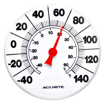 Chaney/AcuRite 00353 Thermometer ~ Dial - Indoor/Outdoor, 8