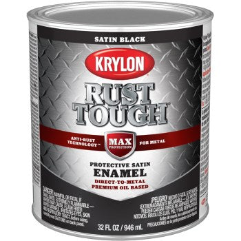Krylon K09707008 Rtq9707 Qt Satin Black
