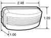 Truck-Lite 15 Series LED 3 Diode License Light