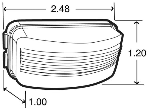 Truck-Lite 15 Series LED 3 Diode License Light