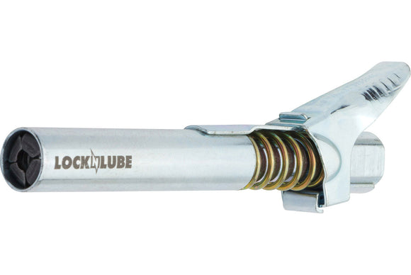 LockNLube® Grease Gun Coupler XL - Extra Reach For Recessed Grease Fittings