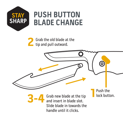 Outdoor Edge 2.5 Utility Blades  6-Pack